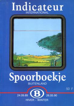 Kursbuch Belgien Auslandsverbindungen 1989 / 1990