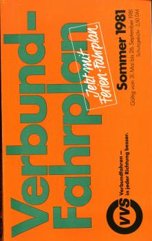 VVS Verbundfahrplan 1981