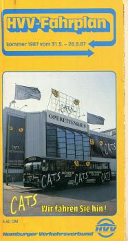 Fahrplan Hamburger Verkehrsverbund HVV 1987