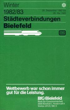 Städteverbindungen Bielefeld 1982 / 1983