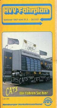 Fahrplan Hamburger Verkehrsverbund HVV 1987