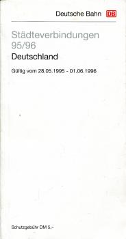 Städteverbindungen Deutschland 1995 / 1996
