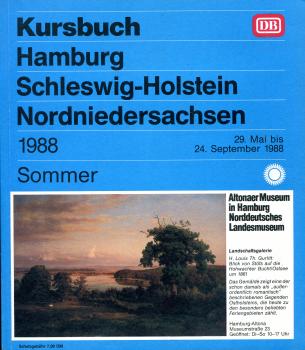 Kursbuch Hamburg Schleswig Holstein Nordniedersachsen 1988