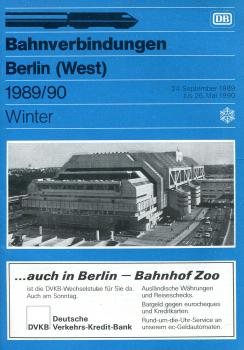 Bahnverbindungen Berlin (West) 1989 / 1990