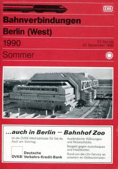 Bahnverbindungen Berlin (West) 1990