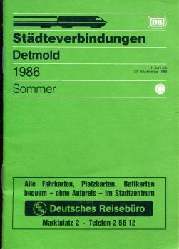 Städteverbindungen Detmold 1986