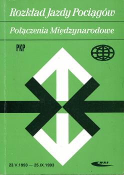 Kursbuch Polen Auslandsverbindungen 1993