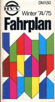 Fahrplan Hamburger Verkehrsverbund HVV 1974 / 1975