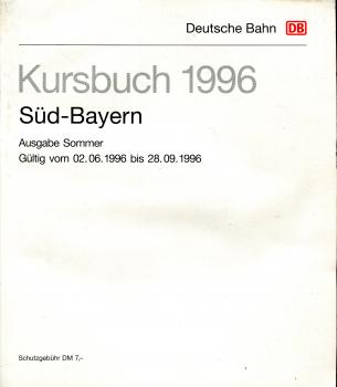 Kursbuch Südbayern 1996