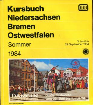 Kursbuch Niedersachsen Bremen Ostwestfalen 1984