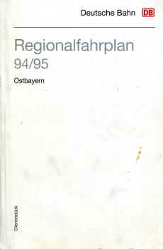 Regionalfahrplan Ostbayern 1994 / 1995