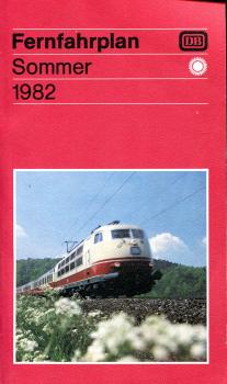 Fernfahrplan 1982 DB