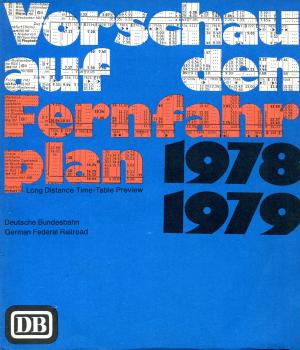 Vorschau auf den Fernfahrplan 1978 / 1979