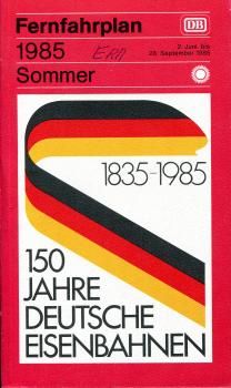 Fernfahrplan DB 1985