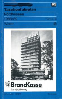 Taschenfahrplan Nordhessen 1988 / 1989