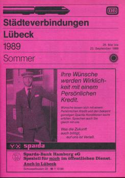 Städteverbindungen Lübeck 1989