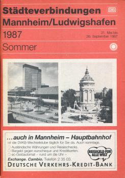 Städteverbindungen Mannheim / Ludwigshafen 1987