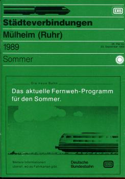 Städteverbindungen Mülheim (Ruhr) 1989