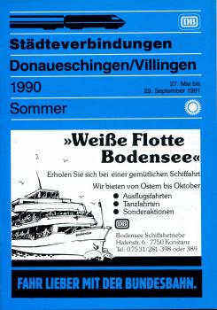 Städteverbindungen Donaueschingen / Villingen 1990