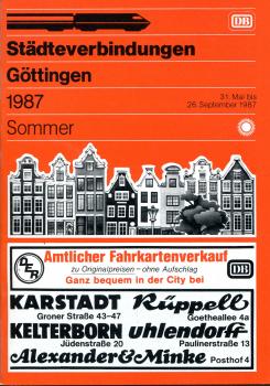 Städteverbindungen Göttingen 1987