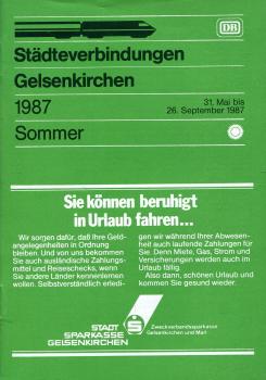 Städteverbindungen Gelsenkirchen 1987