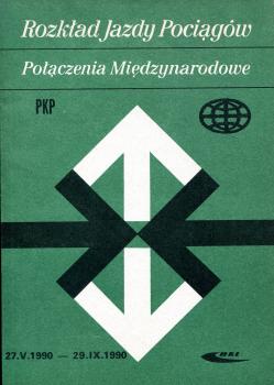 Kursbuch Polen PKP 1990 Auslandsverbindungen