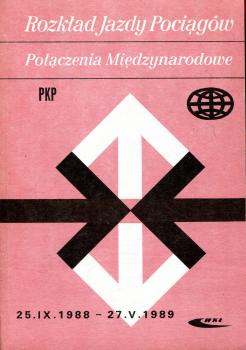 Kursbuch Polen PKP 1988 / 1989 Auslandsverbindungen