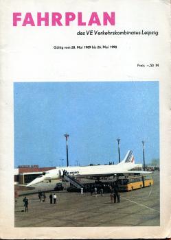 Fahrplan Verkehrskombinat Leipzig 1989 / 1990