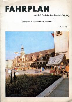 Fahrplan VE Verkehrskombinat Leipzig 1984 / 1985
