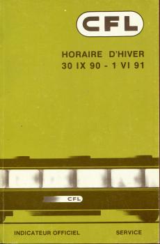Kursbuch Luxemburg 1990 / 1991