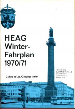 HEAG Winterfahrplan 1970 / 1971