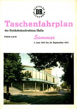 Taschenfahrplan Rbd Halle 1973