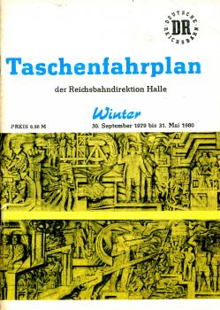 Taschenfahrplan Rbd Halle 1979 / 1980