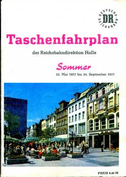 Taschenfahrplan Rbd Halle 1977