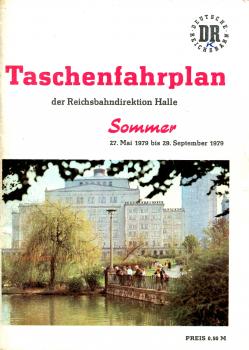 Taschenfahrplan Rbd Halle 1979