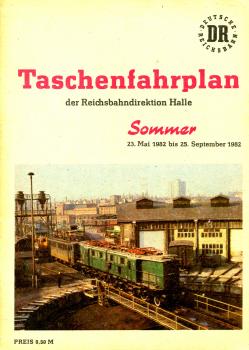 Taschenfahrplan Rbd Halle 1982