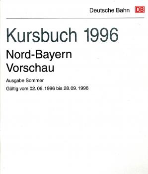 Kursbuch Nord-Bayern Vorschau 1996