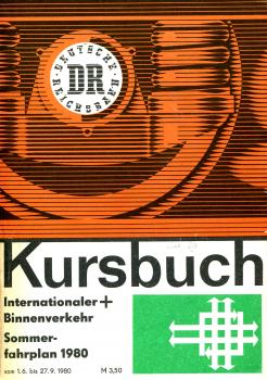 Kursbuch DR 1980 Internationaler und Binnenverkehr