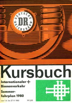 Kursbuch DR 1980 Internationaler und Binnenverkehr