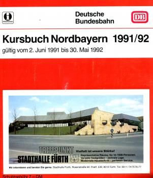 Kursbuch Nordbayern 1991 / 1992