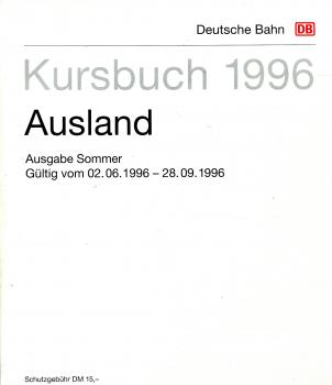 Kursbuch Ausland 1996 DB