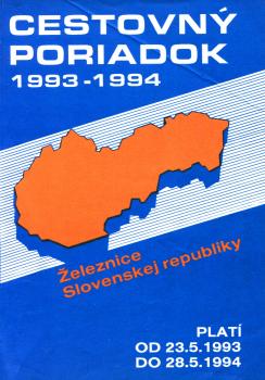 Kursbuch Slowakei 1993 / 1994