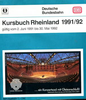 Kursbuch Rheinland 1991 / 1992