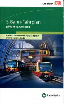 Fahrplan S-Bahn Berlin 2004