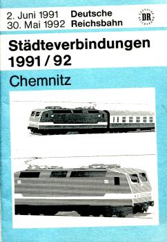 Städteverbindungen Chemnitz 1991 / 1992