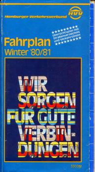 HVV Fahrplan 1980 / 1981