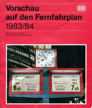 Vorschau auf den Fernfahrplan 1983 / 1984
