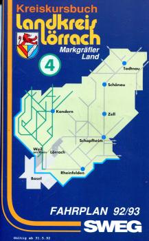 Fahrplan Landkreis Lörrach 1992 / 1993