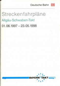 Streckenfahrpläne Allgäu – Schwaben Takt 1997 / 1998