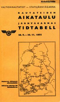 Kursbuch Finnland 28.9. - 30.11.1975